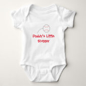 "Daddy's Little Slugger" Baby Bodysuit (Voorkant)