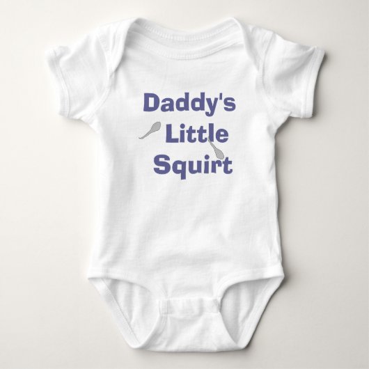 Daddy's Little Squirt - Jongen Romper (Voorkant)