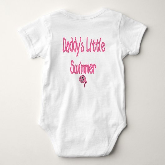 Daddys Little Swimmer Romper (Achterkant)