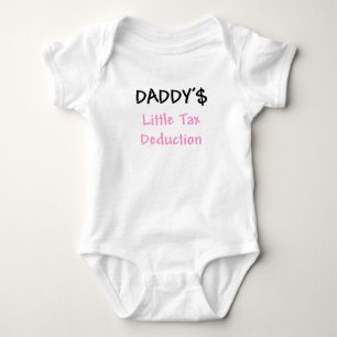 Daddys Little Tax Deduction Pink Romper