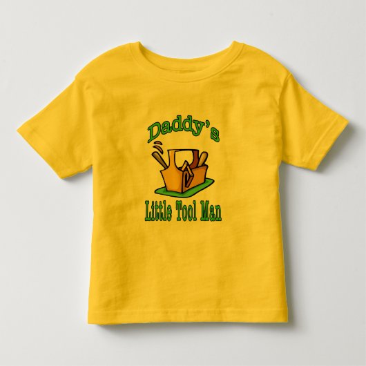 Daddy's Little Tool Man Kinder Shirts (Voorkant)