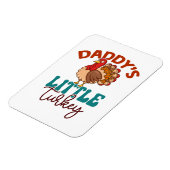 Daddy's Little Turkey Herfst Herfst Thanksgiving Magneet (Linkerzijde)