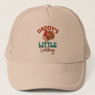 Daddy's Little Turkey Herfst Herfst Thanksgiving Trucker Pet