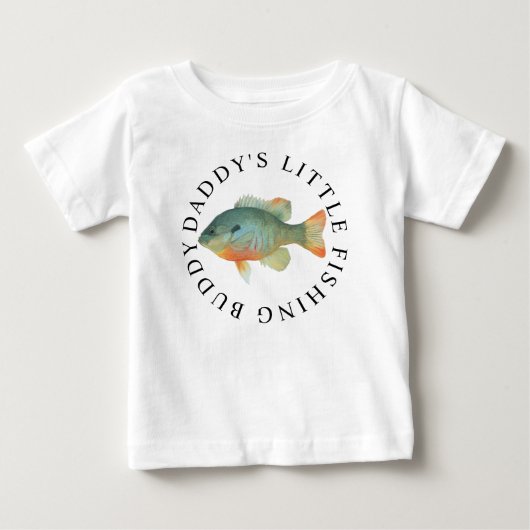 Daddys Little Vissen Buddy Baby Bodysuit (Voorkant)
