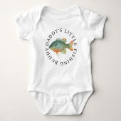 Daddys Little Vissen Buddy Baby Bodysuit (Voorkant)