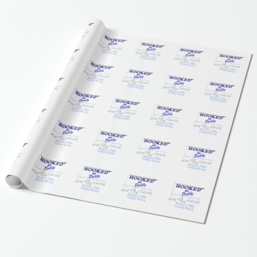Daddys Little Vissen Buddy Cadeaupapier (Uitgerold)