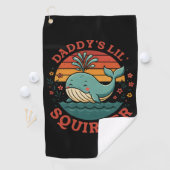 Daddys Little Whale Golfhanddoek (Insitu)