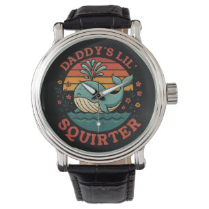 Daddys Little Whale Horloge