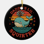 Daddys Little Whale Keramisch Ornament (Voorkant)