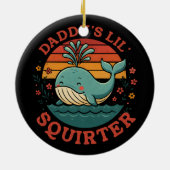 Daddys Little Whale Keramisch Ornament (Achterkant)
