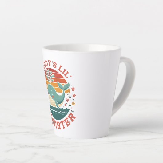 Daddys Little Whale Latte Mok (Rechterhoek)