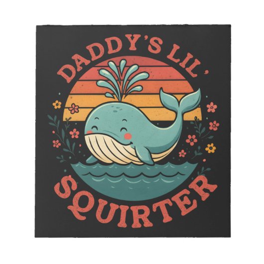 Daddys Little Whale Notitieblok (Voorkant)