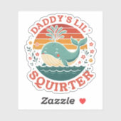 Daddys Little Whale Sticker (Vel)