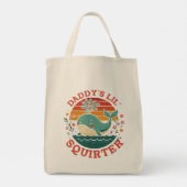 Daddys Little Whale Tote Bag (Achterkant)
