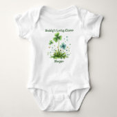 Daddy's Lucky Clover Shamrock St. Patrick's Day Romper (Voorkant)