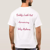 daddys meisje t-shirt (Achterkant)