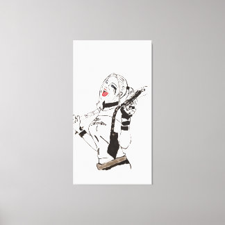 Daddy's Monster Hand Painted by Mark Elsen Canvas Afdruk