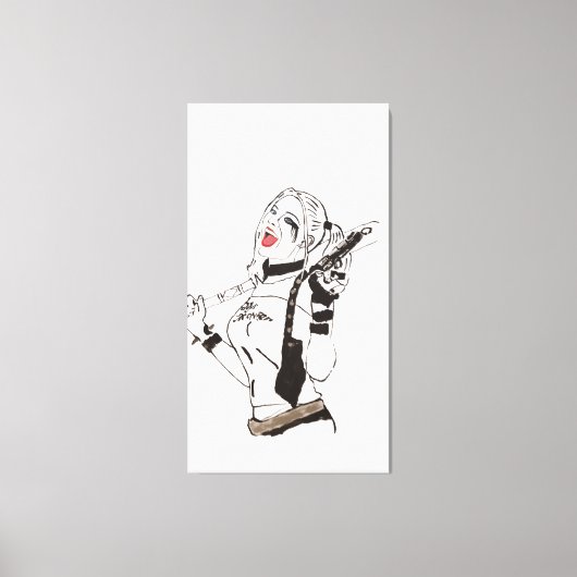 Daddy's Monster Hand Painted by Mark Elsen Canvas Afdruk (Voorkant)