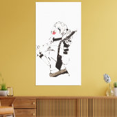 Daddy's Monster Hand Painted by Mark Elsen Canvas Afdruk (Insitu (Woonkamer))