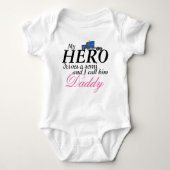 Daddy's My Hero - Vrachtwagenchauffeur Romper (Voorkant)