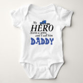 Daddy's My Hero - Vrachtwagenchauffeur Romper (Voorkant)