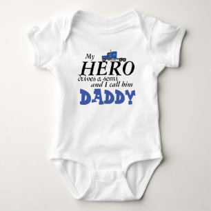 Daddy's My Hero - Vrachtwagenchauffeur Romper