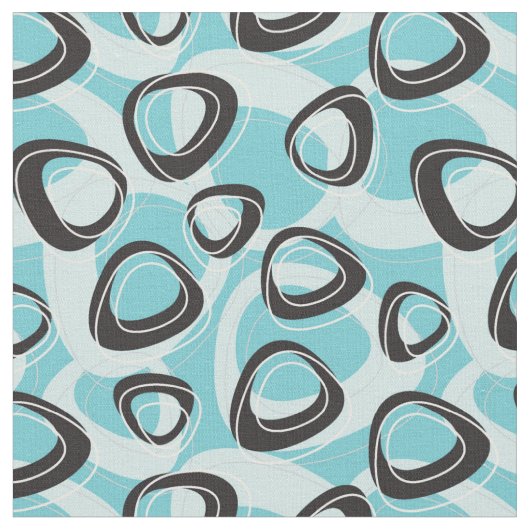 Daddys Pics Turquoise Fabric Stof (Close Up)