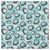Daddys Pics Turquoise Fabric Stof (Swatch)