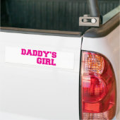 daddys roze bumpersticker (Op Truck)