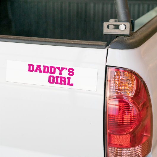 daddys roze bumpersticker (Op Truck)