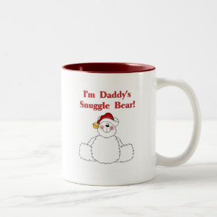 Daddy's Snuggle Beer Tshirts en geschenken Tweekleurige Koffiemok