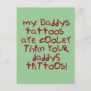 Daddys tatoe?ërt Rots Briefkaart