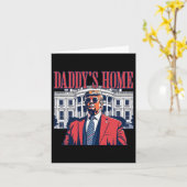 Daddys Thuis Witte Huis Trump 2024 Kaart (Gele Bloem)