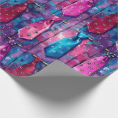Daddy's Tie Collection Matte Wrapping Paper Cadeaupapier (Hoek)