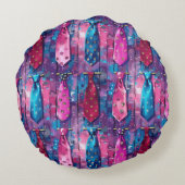 Daddy's Ties Round Cotton Throw Pillow Rond Kussen (Achterkant)