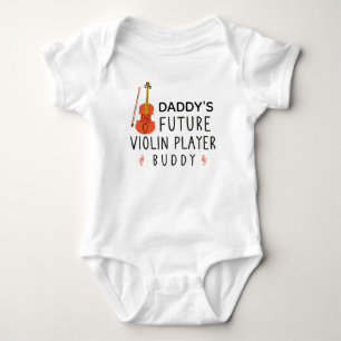 Daddy's toekomstige vioolspeler Buddy Musician Romper