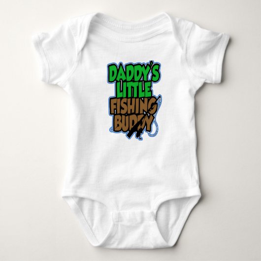 Daddys Vissen Buddy Baby Shirt (Voorkant)