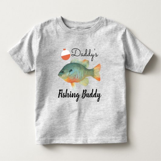 Daddys Vissen Buddy Kinder Shirts (Voorkant)