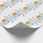 Daddysaurus als een normale papa, maar Geweldige Cadeaupapier (Hoek)