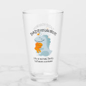 Daddysaurus als een normale papa, maar Geweldige Glas (Achterkant)