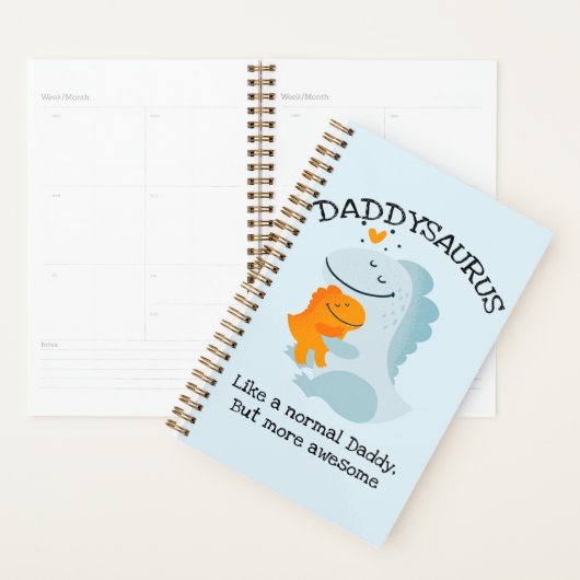 Daddysaurus als een normale papa, maar Geweldige Planner (Display)
