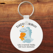 Daddysaurus als een normale papa, maar Geweldige Sleutelhanger (Voorkant)