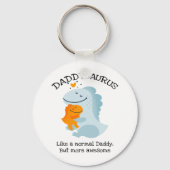 Daddysaurus als een normale papa, maar Geweldige Sleutelhanger (Achterkant)