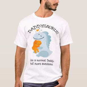 Daddysaurus als een normale papa, maar Geweldige T-shirt