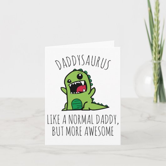Daddysaurus als een normale vader, maar Geweldige, Kaart (Voorkant)