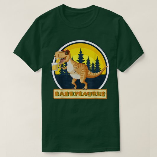 Daddysaurus Beer & Sunbril TRe Funny Gift Fathe T-shirt (Design voorkant)