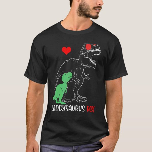 Daddysaurus Dad Rex Autism Awareness Pap T-shirt (Voorkant)