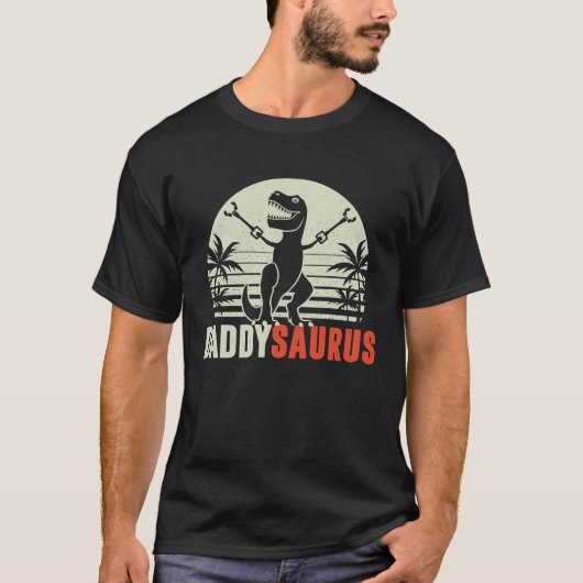 Daddysaurus  Daddy Saurus Rex Dinosaur Dad T-shirt (Voorkant)