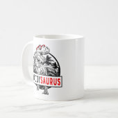 Daddysaurus Daddy Saurus T Rex Vaderdag 1WH1 Koffiemok (Voorkant links)