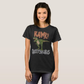 Daddysaurus Dinosaur Fathers Day Rawr Pap Rex T-shirt (Voorkant volledig)
